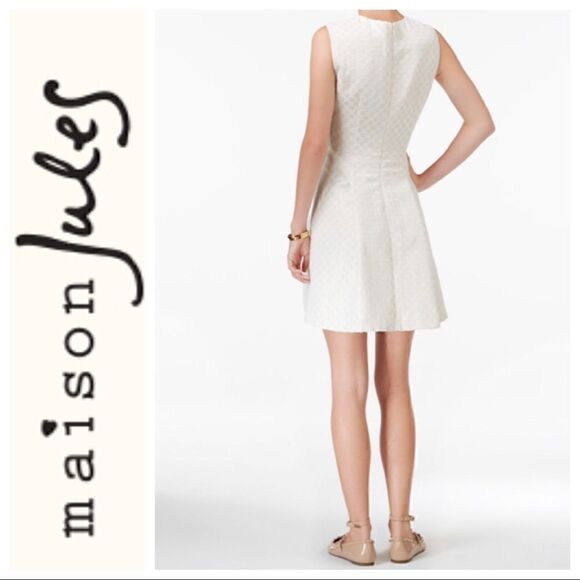 MAISON JULES TEXTURED SLEEVELESS DRESS SMALL HOLIDAY - Picture 3 of 9